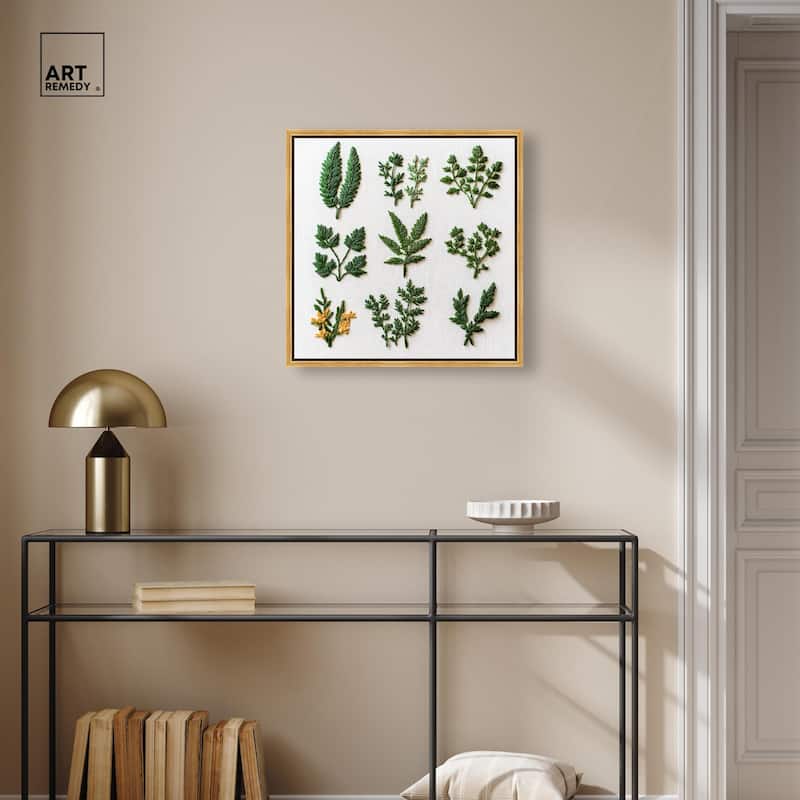 Stitched Sprout I Canvas by Art Remedy