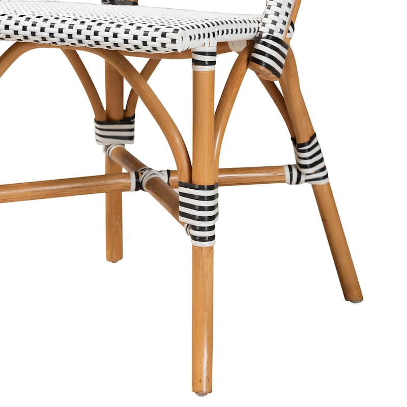Genica Classic French Natural Rattan Bistro Chair