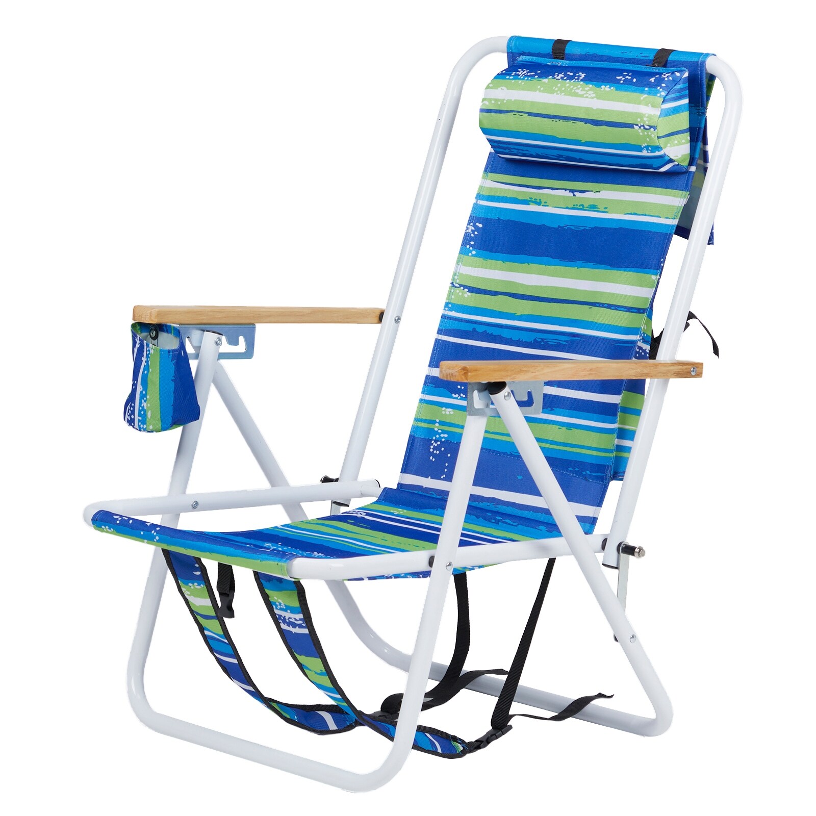 Portable Folding Beach Chair with Positions, Backpack Design