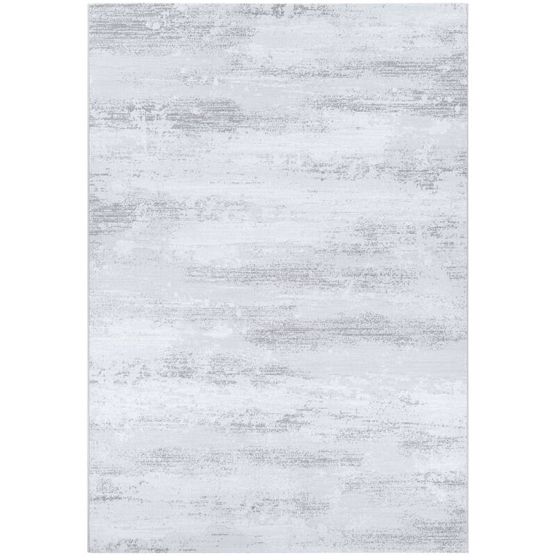 Dream Decor Rugs Namaste Vyara Abstract Area Rug - 7'10" x 10'9" - Light Grey/Opal