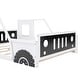 preview thumbnail 12 of 10, Full Size Classic Car-Shaped Platform Kids Bed with Fun Wheels, Sturdy Pine Wood Frame, Easy Assembly for Kids' Rooms, White