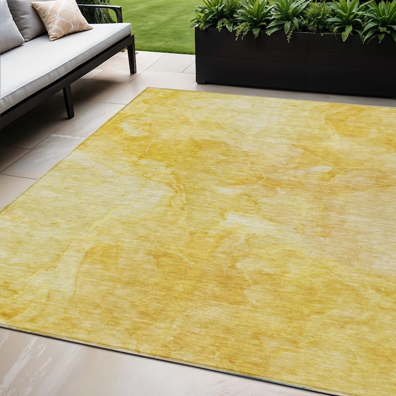 HomeRoots Nautical Transitional Rectangle Outdoor Rug - 5' X 8'