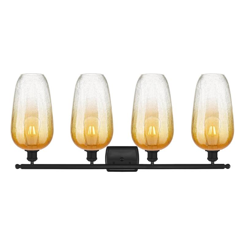 Innovations Lighting Endless Possibilities Ballston - Brookhaven Flute - 4 Light 37" Bath Vanity Light