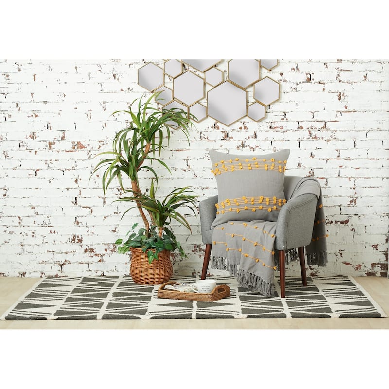 Tabb 50" x 60" Cotton Throw Blanket