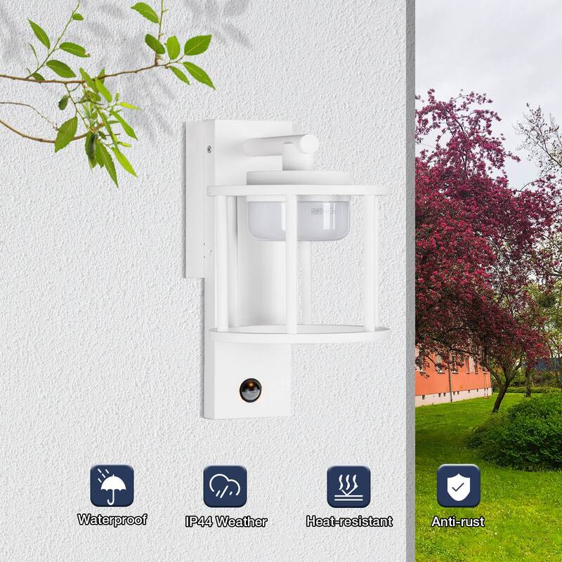 Outdoor Wall Sconce Motion Sensor GX53 LED Bulb 6.5W 650Lm 3000K