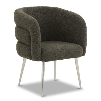 Poly & Bark Boucle Fabric Dining Chair