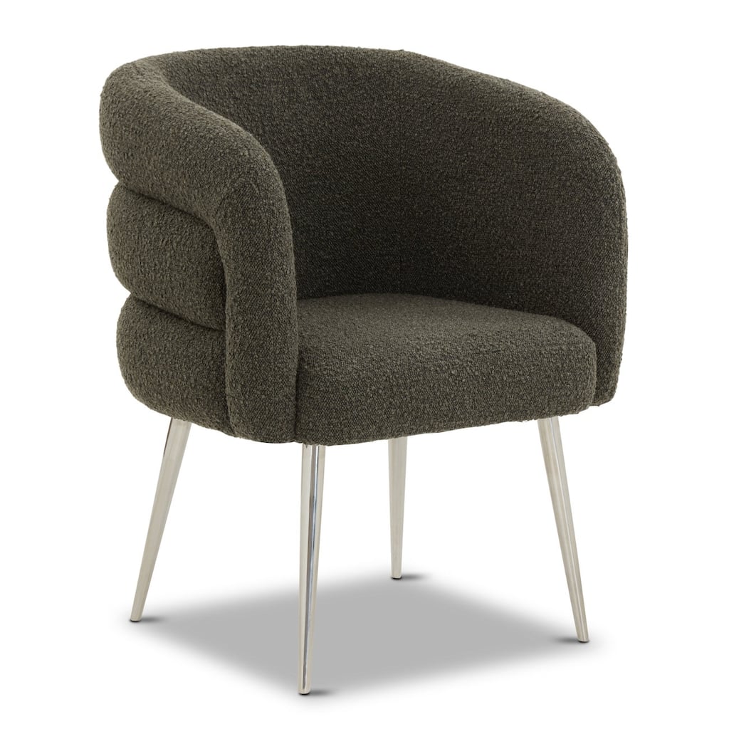 Poly & Bark Boucle Fabric Dining Chair