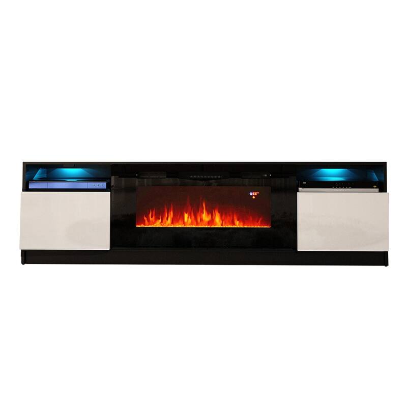 Strick & Bolton Amsden Electric Fireplace TV Stand