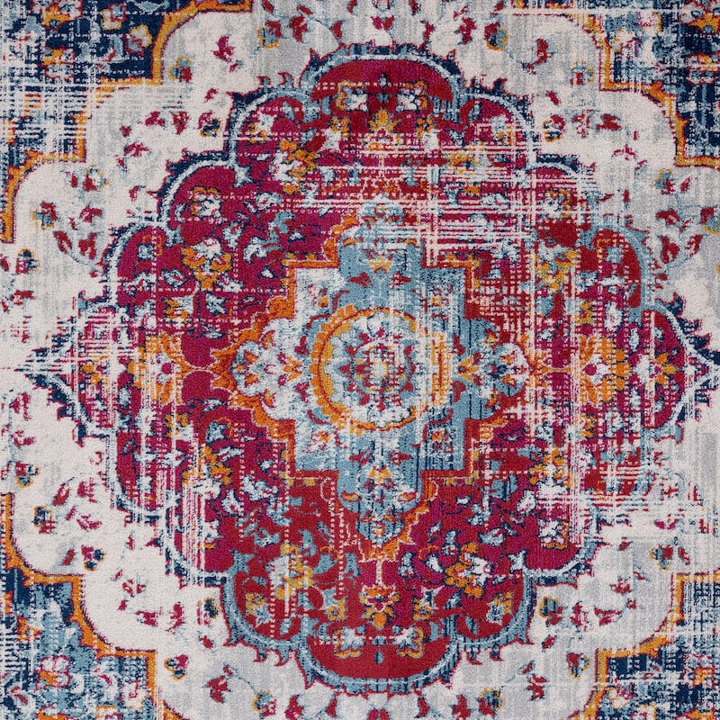 Gematria Bohemian & Eclectic Medallion Indoor Area Rug