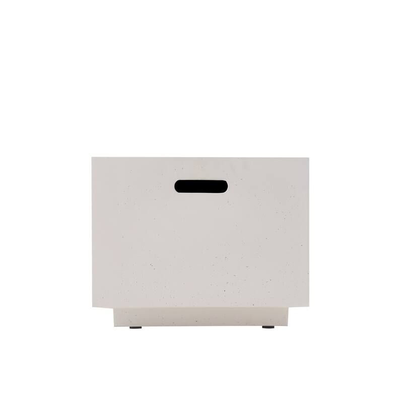 Aidan Outdoor 40,000 BTU Lightweight Concrete Rectangular Fire Pit (No Tank Holder) by Christopher Knight Home