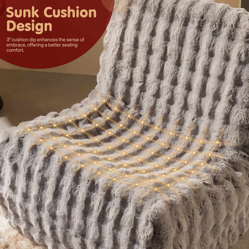 OVIOS Cloud-Like Plush Bean Bag Chair (Reinforced Pile Edition)