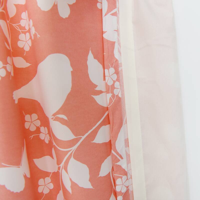 Serenta Birdsong Printed 2 Piece Curtain Set