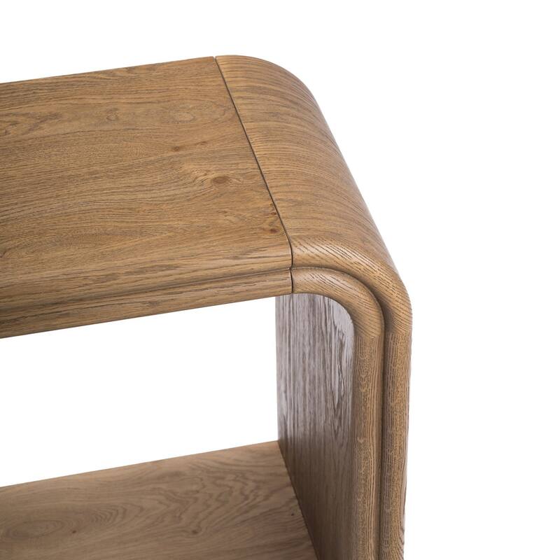 Studio London Clara Console Table Mid-Century Modern Oak Console Weathered Oak