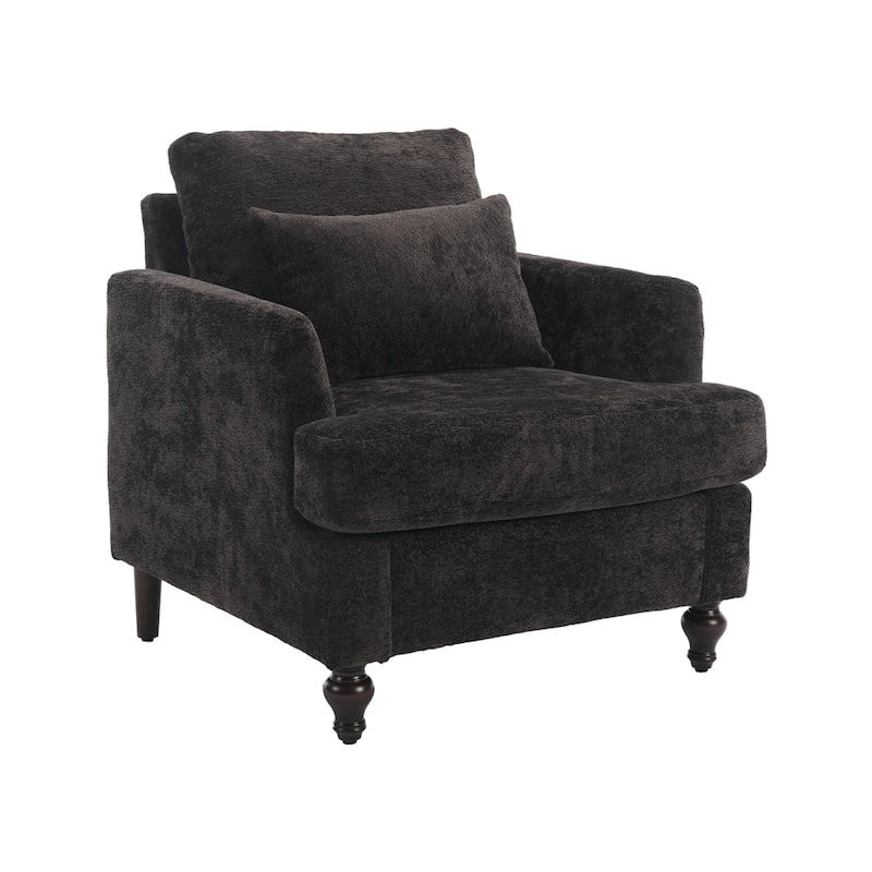 Modern Wood Frame Armchair for Living Room