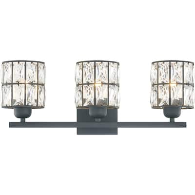 Quoizel Gibson Matte Black 3-light Bath Light