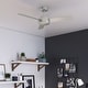 preview thumbnail 1 of 24, Hunter 52" and 44" Presto Ceiling Fan w/ Wall Control - Contemporary, Industrial, Scandinavian 44" - Matte Nickel