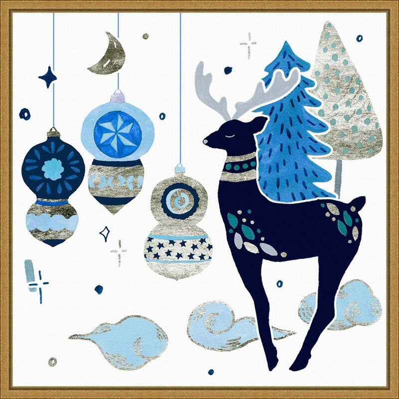 Goodnight Reindeer II by Melissa Wang Framed Canvas Wall Art Print