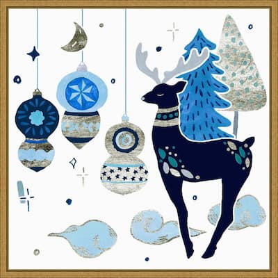 Goodnight Reindeer II by Melissa Wang Framed Canvas Wall Art Print