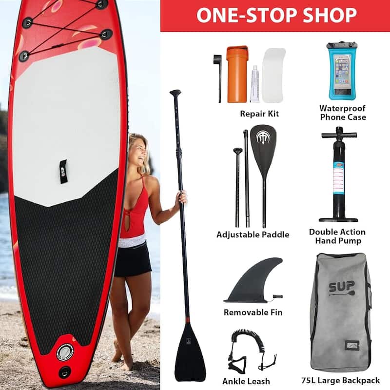 Stable Inflatable Paddle Board for Adults with SUP Accessories