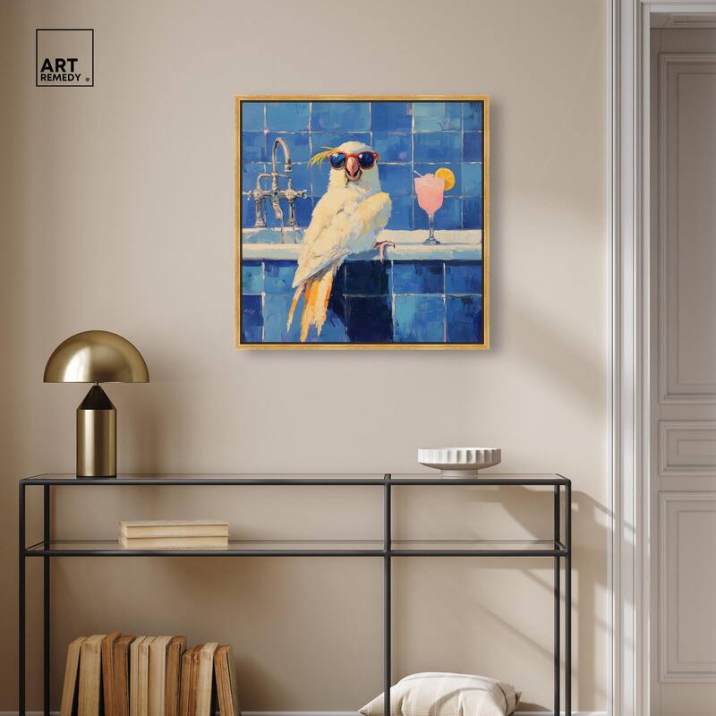 Relaxing Bird Canvas by Art Remedy