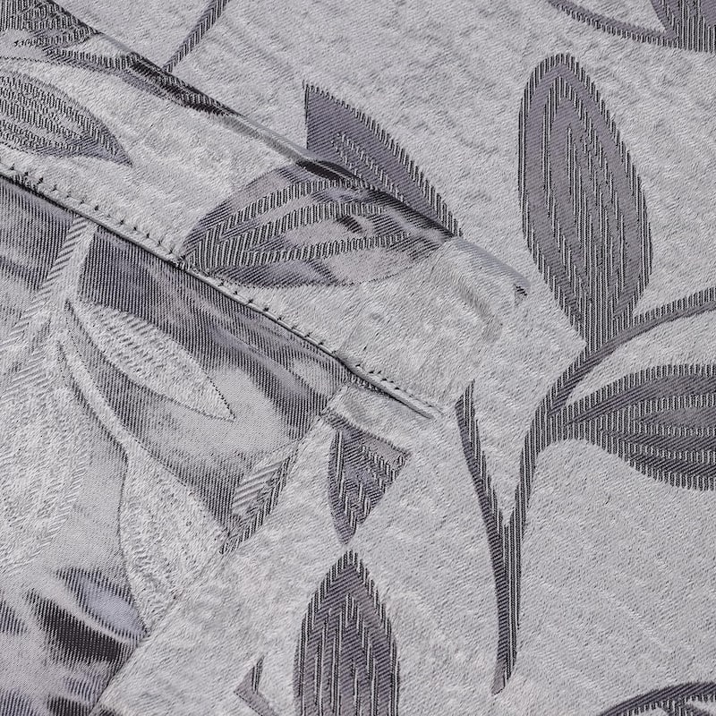 Superior Modern Bohemian Leaves Room Darkening Curtains with Grommets