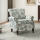 Avelina Nailhead Trim Comfy Accent Armchair with Rolled Arms - MEDALLION