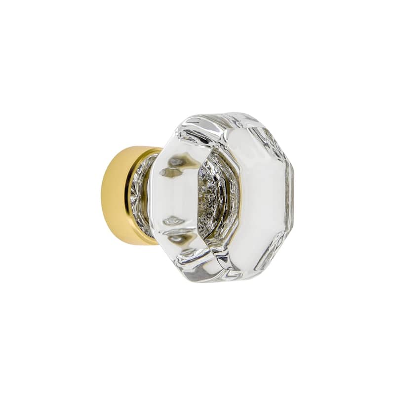 Grandeur CHAM-CRYS-KNOB Chambord 1-3/8" Faceted Geometric Luxury - Polished Brass