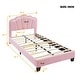 preview thumbnail 16 of 48, Upholstered bed with LED lights