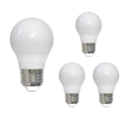 Bulbrite LED Filament Pack of (4) 7 Watt Dimmable A15 Light Bulb with Milky Glass Finish and Medium (E26) Base