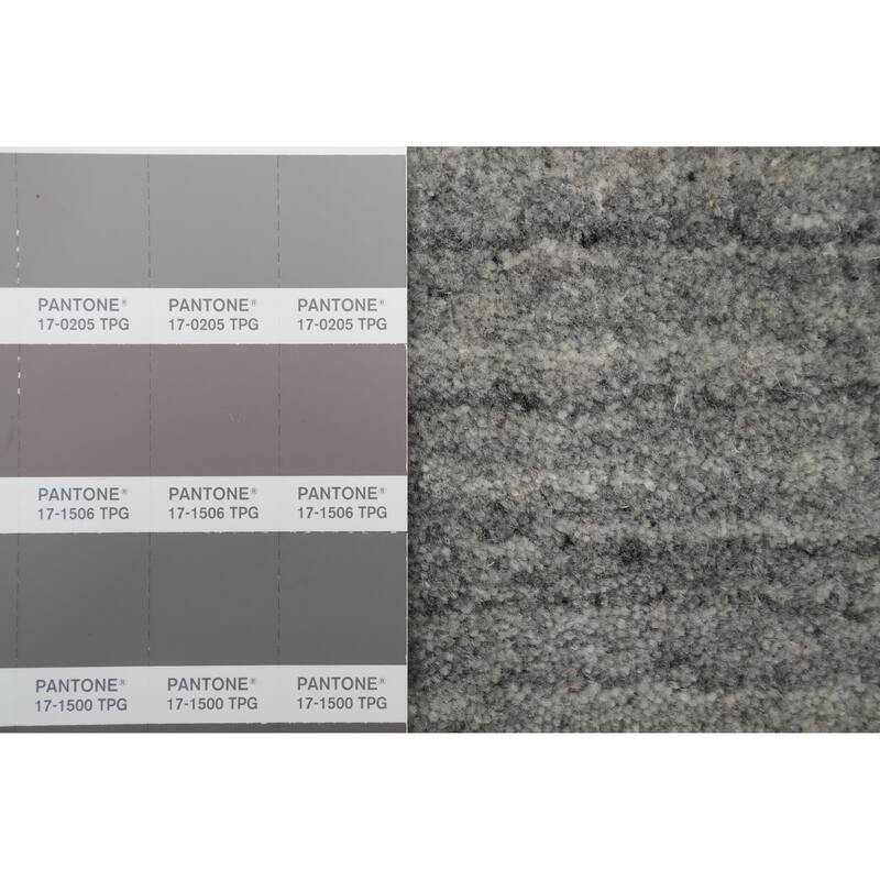 Hand Knotted Oriental 100% Wool Carpet Tribal Animal Pictorial Greys & Charcoal Gabbeh Area Rug - 7' 11'' X 5' 0''