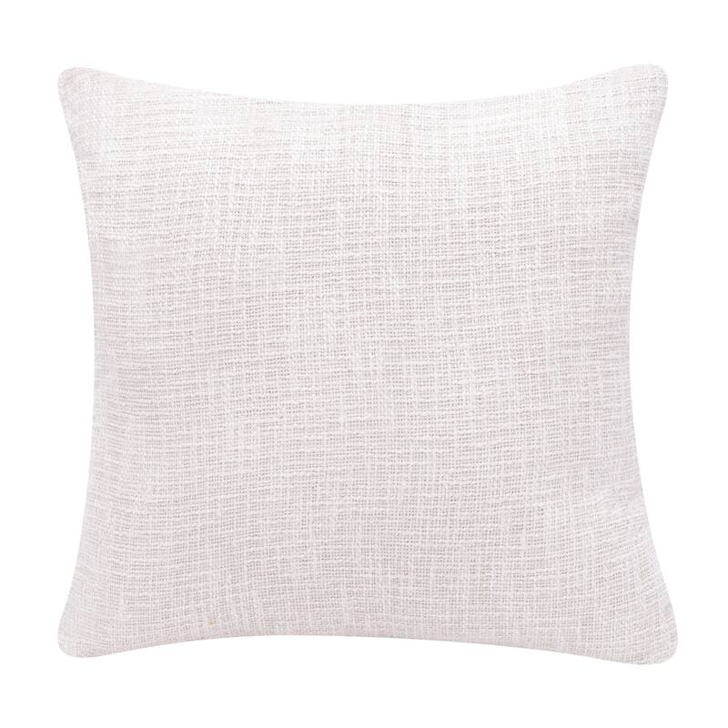 HomeRoots 20" X 20" Coral And Ivory 100% Cotton Geometric Zippered Pillow