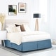 preview thumbnail 20 of 44, Nestl Pleated 14 inch Tailored Drop Bed Skirt - Soft Double Brushed Premium Microfiber Ruffle Bed Skirt California King - Blue Heaven