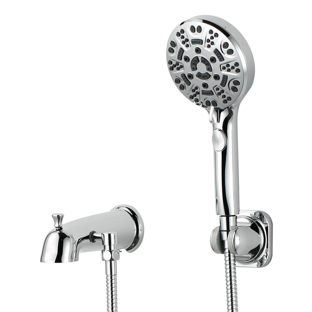 WOWOW Integrated Diverter Bathtub Spout with Handshower
