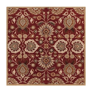 Patchway Handmade Classic Floral Wool Area Rug