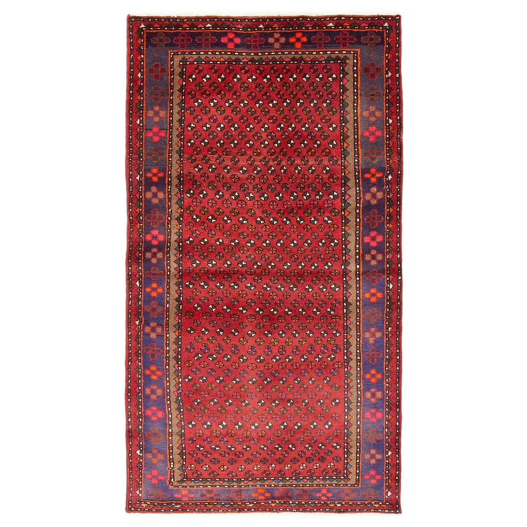 ECARPETGALLERY Hand-knotted Andelz Red Wool Rug - 3'5 x 6'3