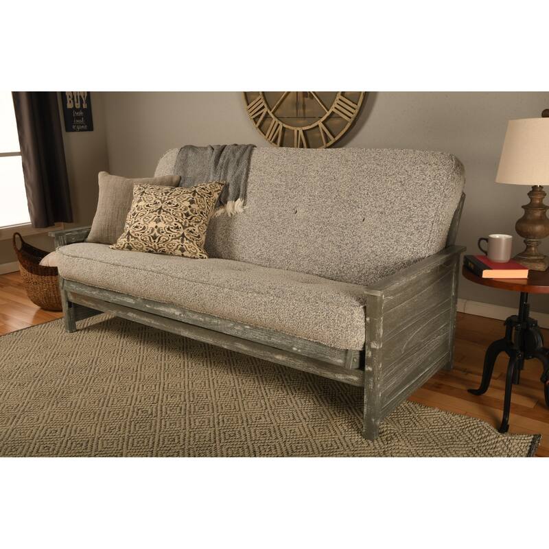 Somette Lexington Full-size Futon Frame in Weathered Gray Finish (Mattress not included)