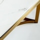 preview thumbnail 24 of 58, Modern Marble Dining Table with White Rectangular Tabletop Gold Stainless Legs, Dining Room Table
