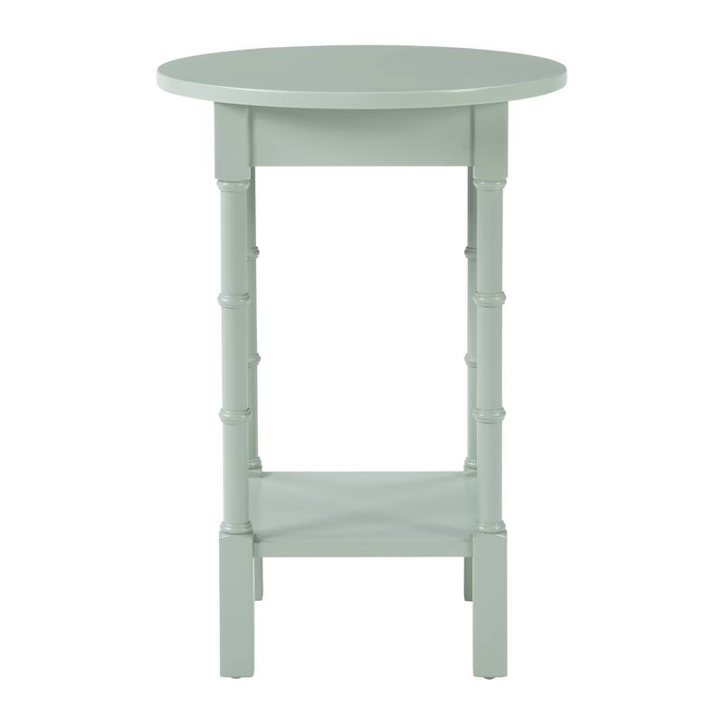 Golden Side Round Table Straight Legs