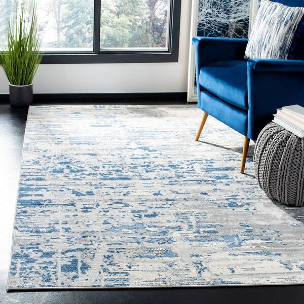 Shop Safavieh Jasper Modern Contemporary Abstract Ivory Blue Rug