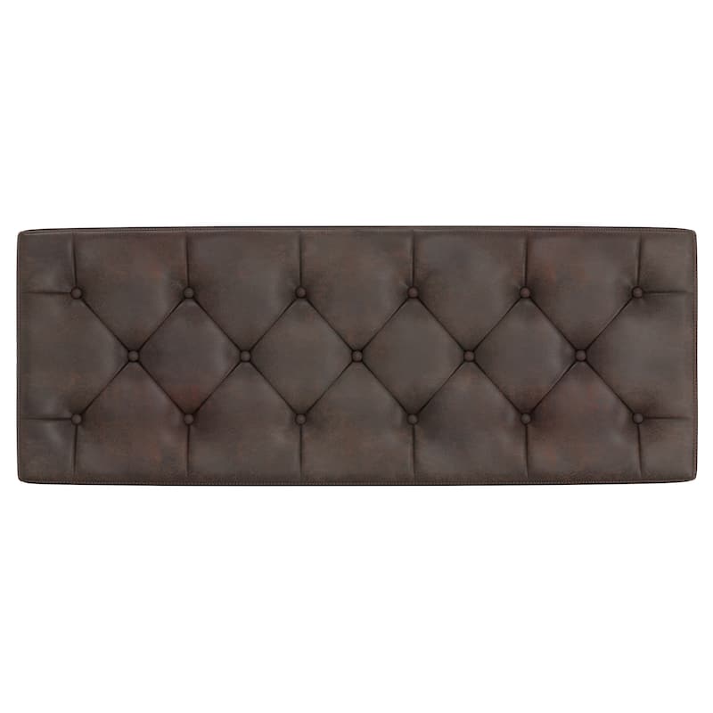 WYNDENHALL Springfield 48 inch Wide Rectangle Storage Ottoman