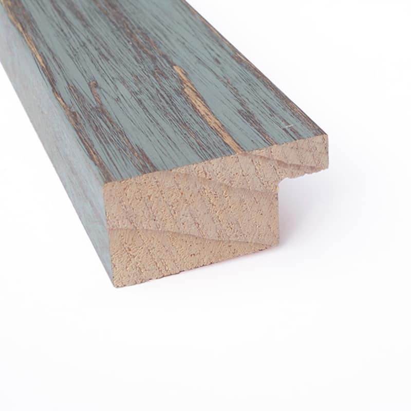 Dixie Blue Grey Rustic Wood Framed Natural Corkboard Bulletin Board