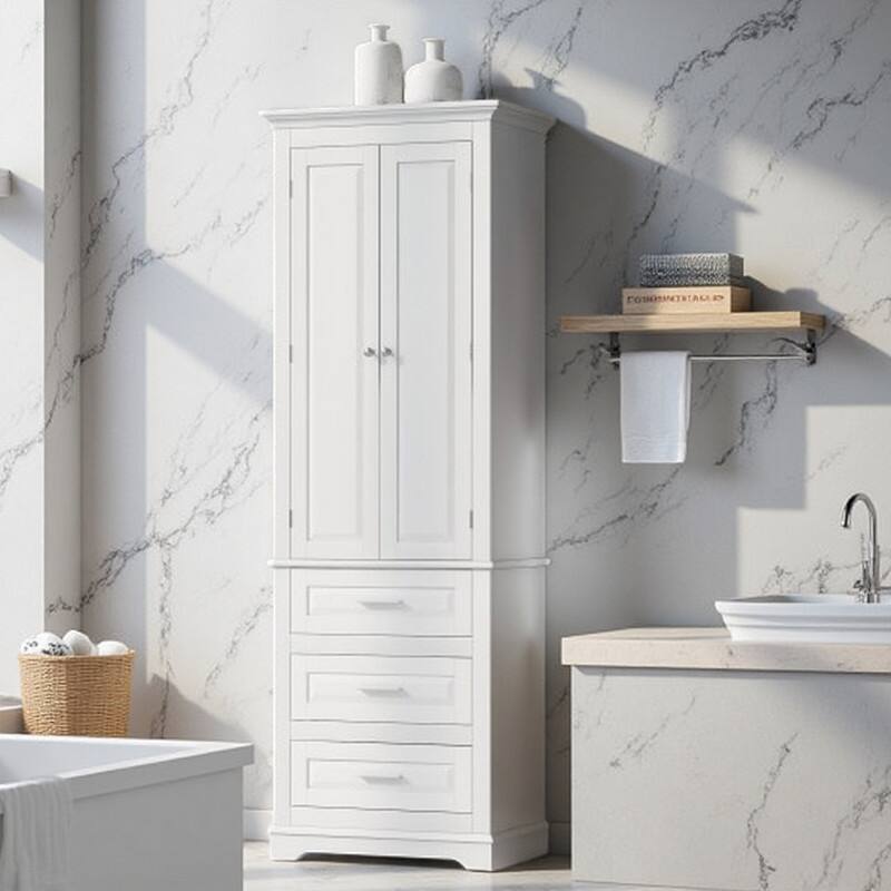 Option White 3 Drawers
