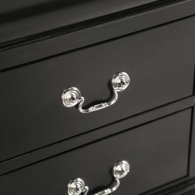 Furniture of America Mayday Traditional Solid Wood 2-Drawer Nightstand