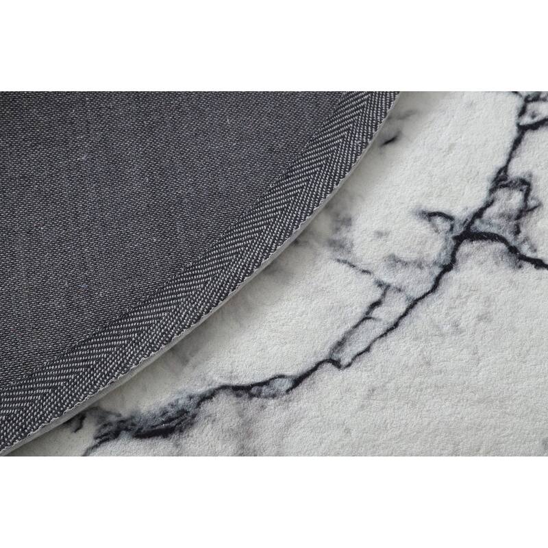 Retro Shag Collection Abstract Area Rug
