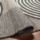 preview thumbnail 4 of 5, Sige Handmade Striped Modern Wool Area Rug