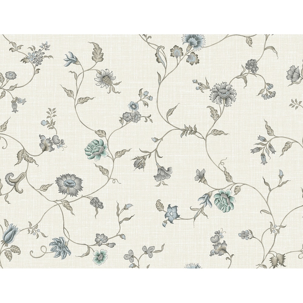 Seabrook Designs Florale Trail Nonwoven Unpasted Wallpaper