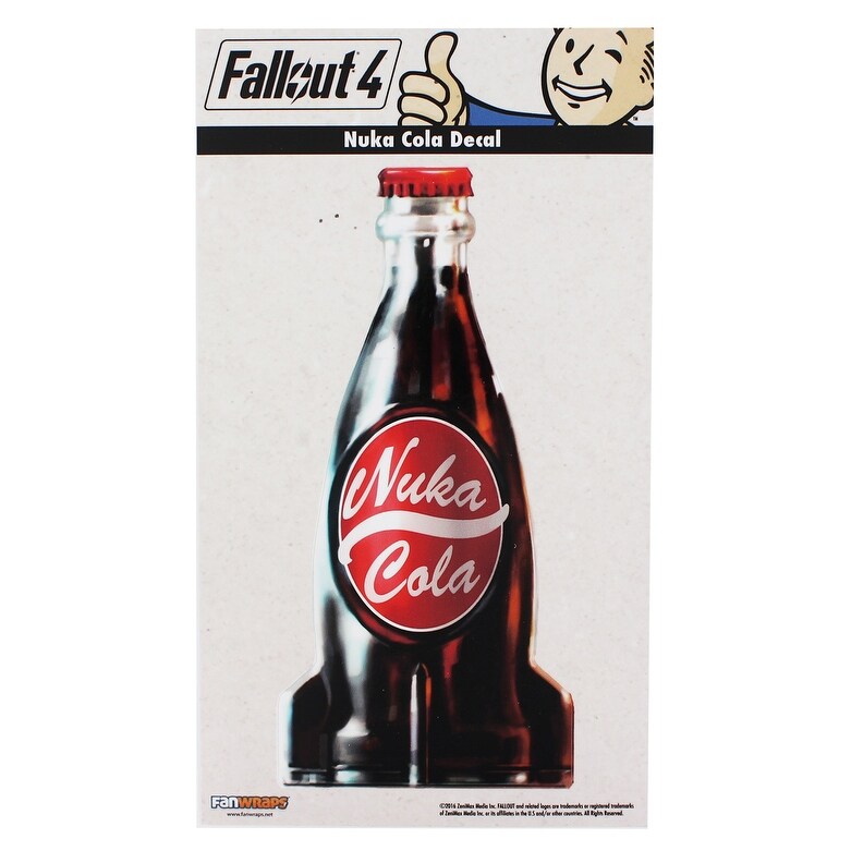 Shop Fallout 4 Nuka Cola Bottle Vinyl Decal Multi Overstock 14493776