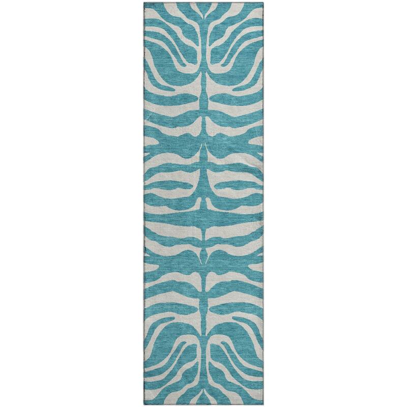 Premium Washable Super Soft Zebra Print Mayfield Rug