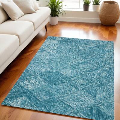 Ciyey Power Loomed Geometric Modern Soft Area Rug By HomeRoots - 90' X '60' X '0.5