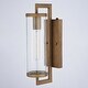 preview thumbnail 20 of 37, VAXCEL Morgan Park 1-Light Dusk to Dawn Sensor Outdoor Wall Sconce, Durable Steel, Clear Seeded Glass Shade, LED Compatible